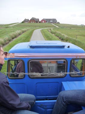 Mit dem Hallig-Express unterwegs