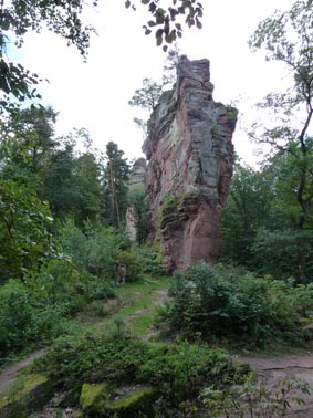 Kletterfelsen bei Burg Scharfenberg