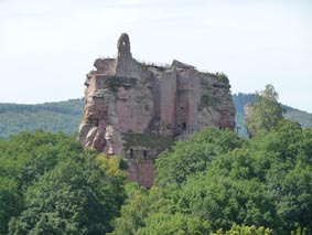 Burgruine Fleckenstein in Frankreich