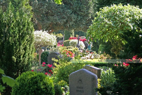 Der gepflegte Friedhof Worpswede