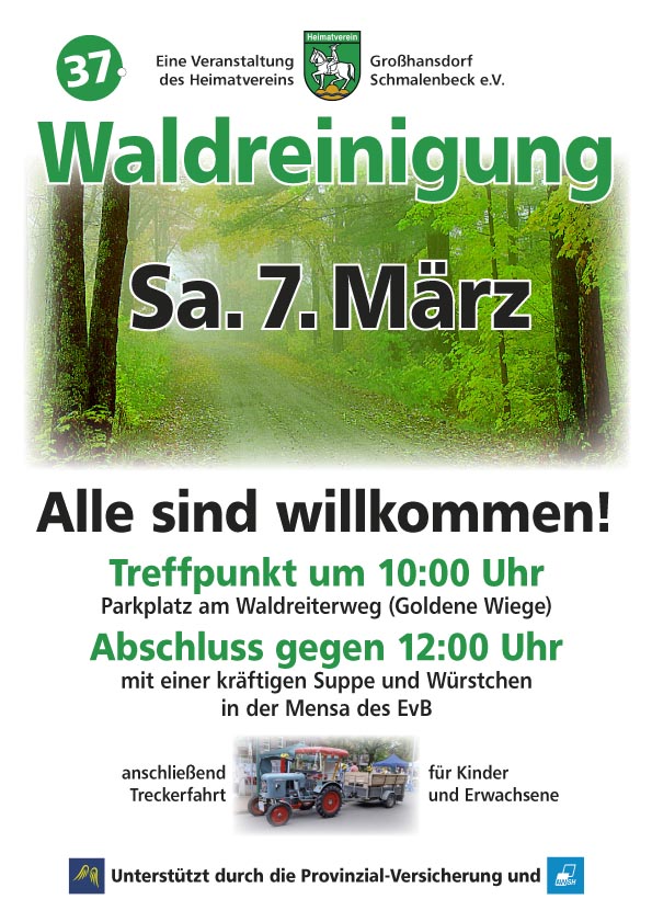 Waldreinigung Plakat A3 2026