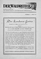 Titelseite April 1950