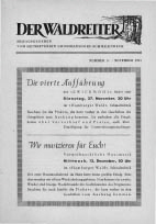 Titelseite November 1951