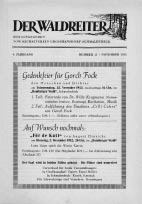 Titelseite November 1952