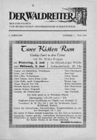 Titelseite der Ausgabe Mai 1953