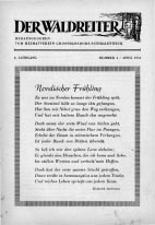 Titelseite April 1954